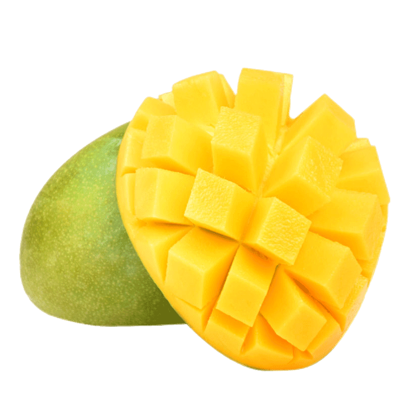 玖原农珍 海南三亚青芒现摘优选青皮芒果 新鲜水果 9斤量贩装（300-600g）